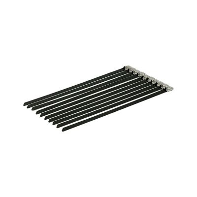 904744 - MCS Exhaust tie wraps 8" long black stainless