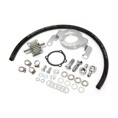 905022 - MCS Air cleaner adapter bracket kit. Chrome