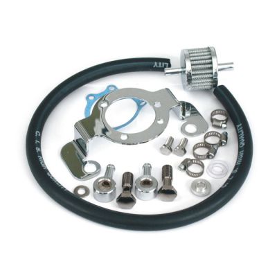 905024 - MCS Air cleaner adapter bracket kit. Chrome