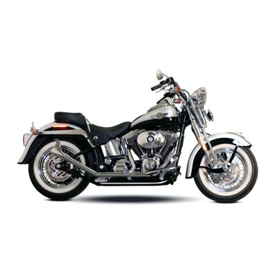 905218 - Paughco, Side by side Upswept Fishtails exhaust. Chrome