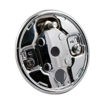 905220 - MCS Rear hydraulic brake backing plate, chrome