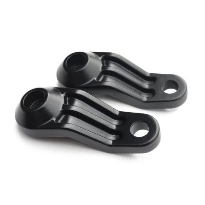 905766 - Motone, ribbed Triline turn signal brackets. Black