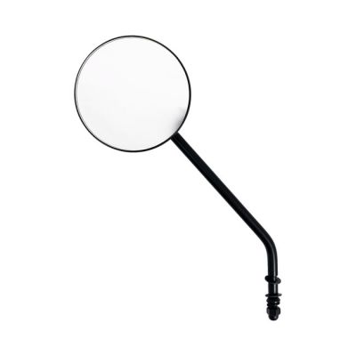 906012 - MCS Steel 4" round mirror. Black, long stem