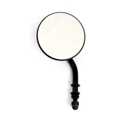906013 - MCS Steel 3" round mirror. Black, short stem