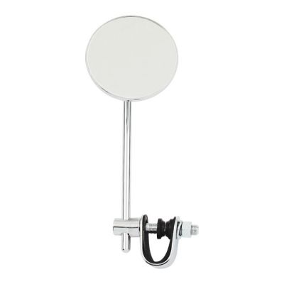 906120 - MCS Round clamp-on style steel mirror, 3" with 6" stem