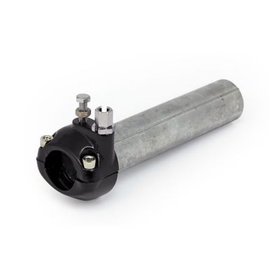 906124 - MCS Universal metal throttle grip 1"/25,4mm handlebars, black