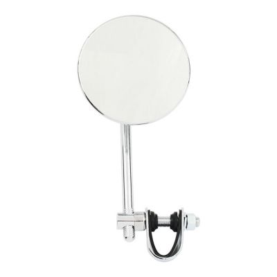 906125 - MCS Round clamp-on style steel mirror, 4" with 5" stem