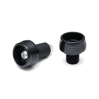 906349 - Küryakyn Kuryakyn, Lodestar front axle sliders. Black