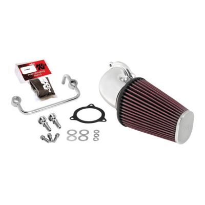909617 - K&N, AirCharger performance air cleaner kit. Polished