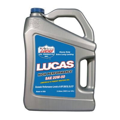 910411 - LUCAS OIL Lucas, 20W50 Synthetic motor oil. 5L