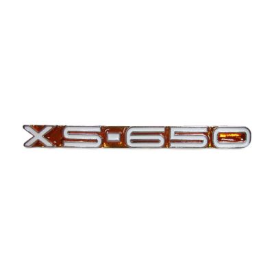 913257 - MCS Yamaha side cover emblem, amber