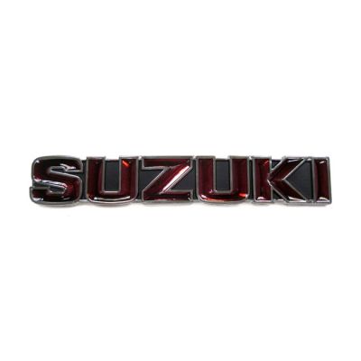 913274 - MCS Suzuki gas tank emblem, black/red