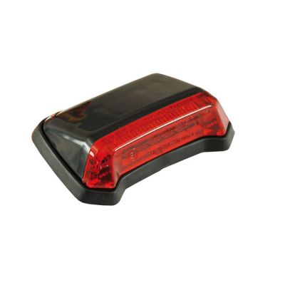 913663 - MCS Nitro, mini fender LED taillight. Black. Red lens