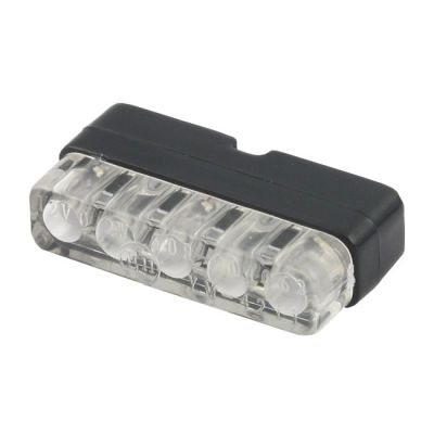 913687 - MCS Mini LED license plate light, black with bracket. ECE appr.