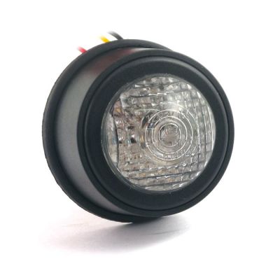 913858 - MCS Old School LED taillight, Type 2. Black. Clear lens