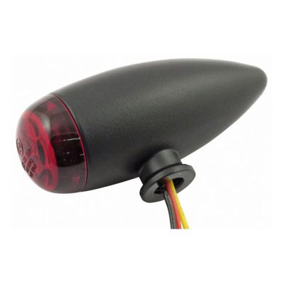 913946 - MCS Micro Bullet LED taillight set. Black. Red lens