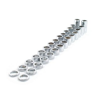 914739 - Paughco, Chrome steel axle spacer kit