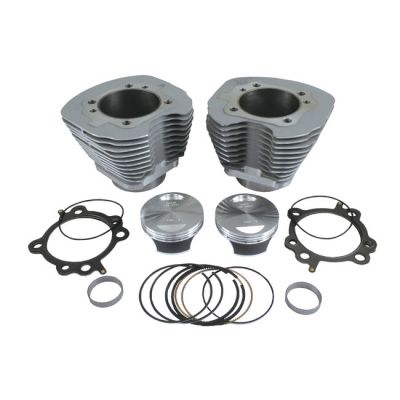 915299 - S&S, 96" to 106" big bore cylinder & piston kit. Silver