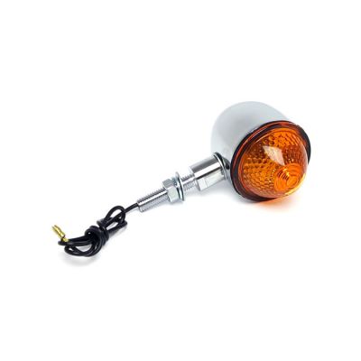 920058 - MCS Mini bullet lights, chrome. Amber lens