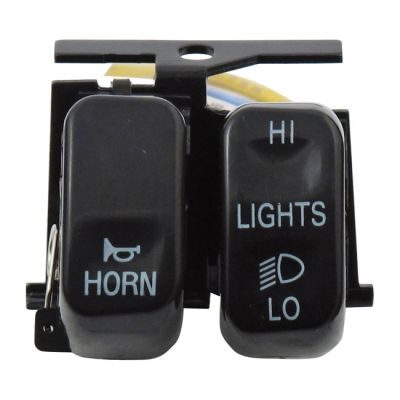 920089 - MCS Hi/Low/Horn, handlebar switch set. Black