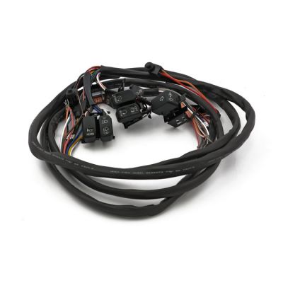 920118 - MCS Handlebar switch & wiring kit. Radio. LED. Black