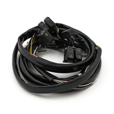 920144 - MCS Handlebar switch & wiring kit. Standard. LED. Black