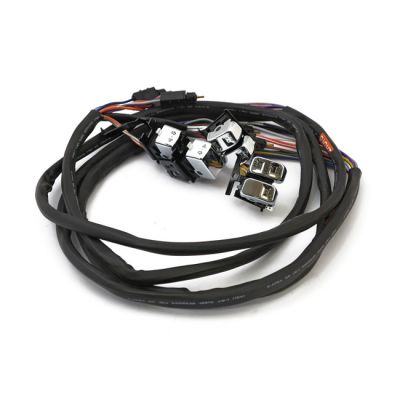 920157 - MCS Handlebar switch & wiring kit. Radio/Cruise. Chrome
