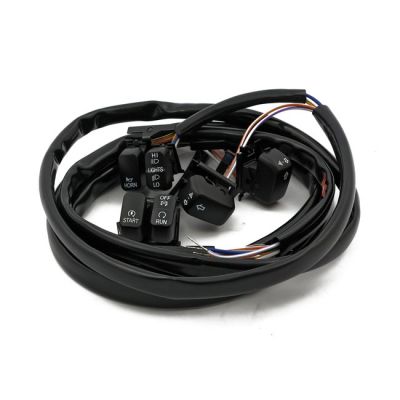 920184 - MCS Handlebar switch & wiring kit. Standard. Black