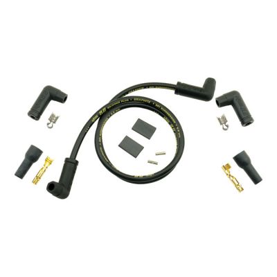 920272 - Accel, universal 8.8mm spark plug wire set. Black