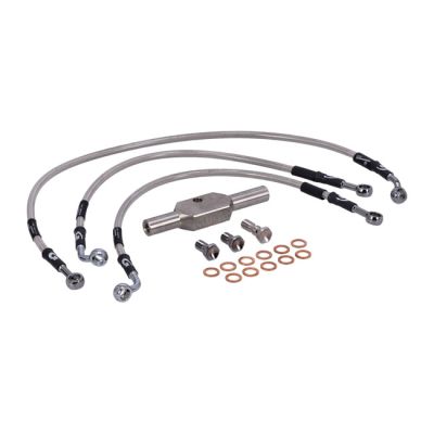 920567 - Goodridge brake line front, stainless clear coated