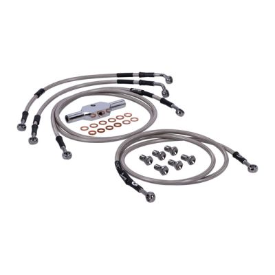 920569 - Goodridge brake line front, stainless clear coated