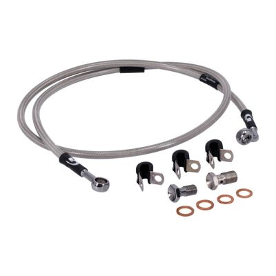 920586 - Goodridge brake line front, stainless clear coated