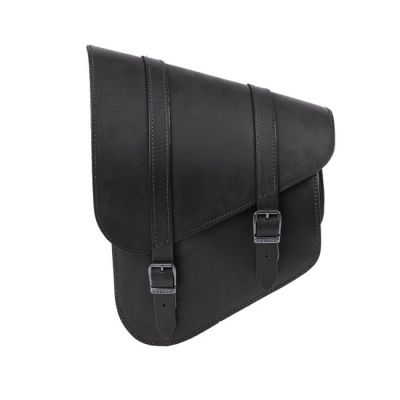 923324 - Ledrie, full leather swing arm bag left, 9 liter. Black