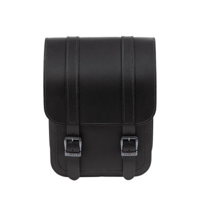 923326 - Ledrie, full leather swing arm bag left, 10 liter. Black