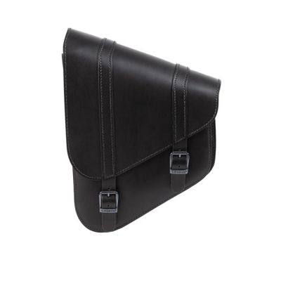 923340 - Ledrie, full leather swingarm bag left, 6.5 liter. Black