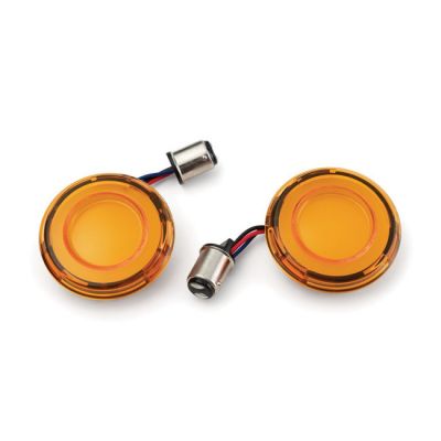 923609 - Küryakyn Kuryakyn, Tracer LED front turn signal insert set amber lens