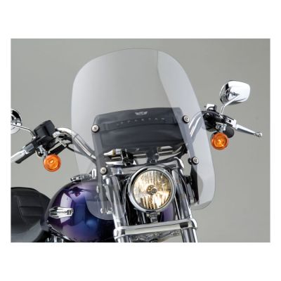926116 - National Cycle NC Spartan® Quick Release Windshield - Clear, 16.25" high