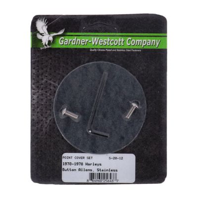 927105 - GARDNER-WESTCOTT GW, point cover mount kit. Stainless, buttonhead allen
