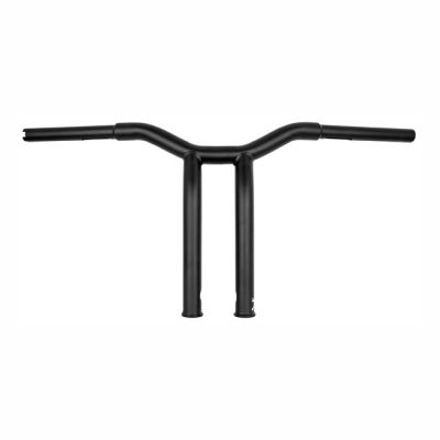 928205 - Burly, Dominator raked 1-1/4" T-bar 12" rise. Matte black