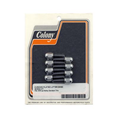 929046 - Colony, tappet block mount kit. Acorn, chrome