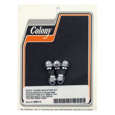 929068 - Colony, point cover mount kit. Acorn, chrome