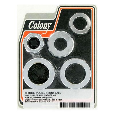 929597 - COLONY AXLE SPACER KIT FRONT, SMOOTH