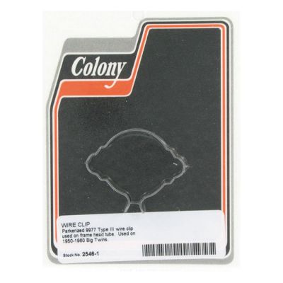 929653 - Colony, wire clip. Frame head tube