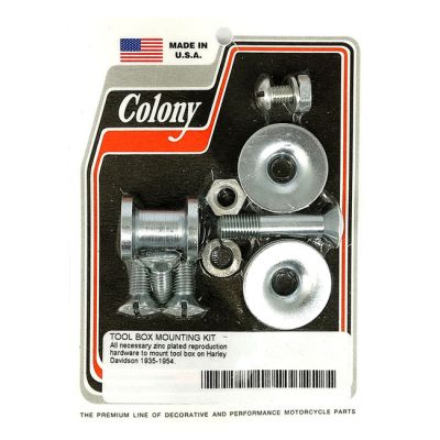 929665 - Colony, 35-54 tool box mount kit. Zinc