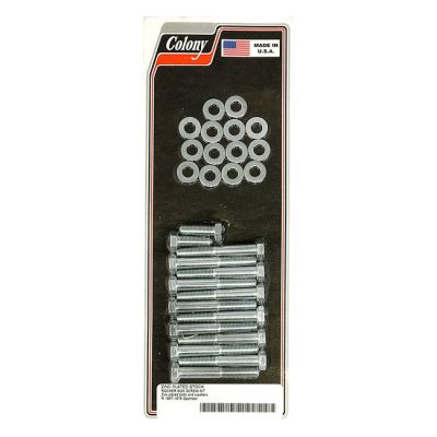 929702 - Colony, Sportster rocker box bolt kit. Hex, zinc