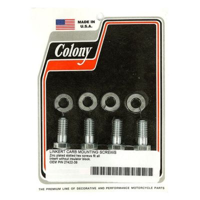929757 - Colony, mount bolt Linkert carburetor. Standard length