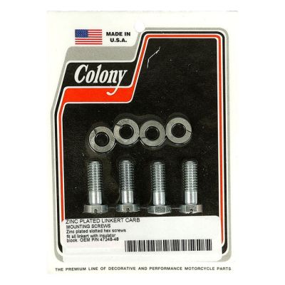 929758 - Colony, mount bolt Linkert carburetor. Extended length