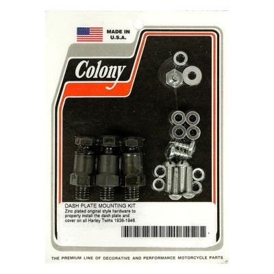 929761 - Colony, dash plate mount kit. Zinc