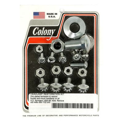 929823 - Colony, headlamp mount kit. Zinc