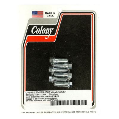 929827 - Colony, oversized Panhead rocker cover screw set